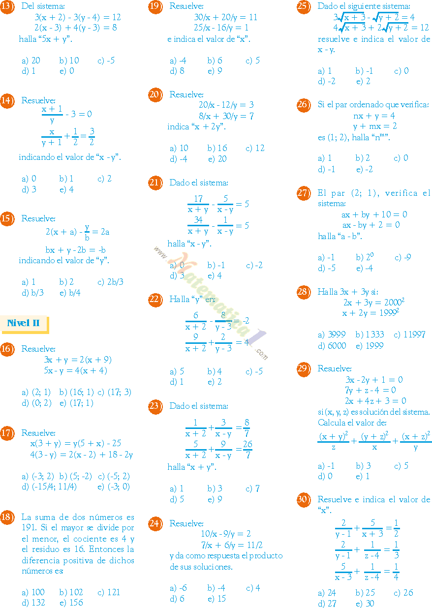 Teora De Ecuaciones Ejercicios Resueltos Matematicas