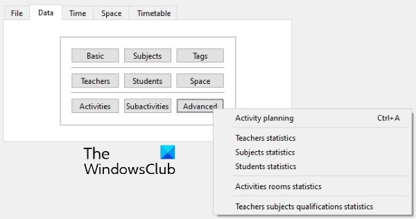 crear base de datos usando FET