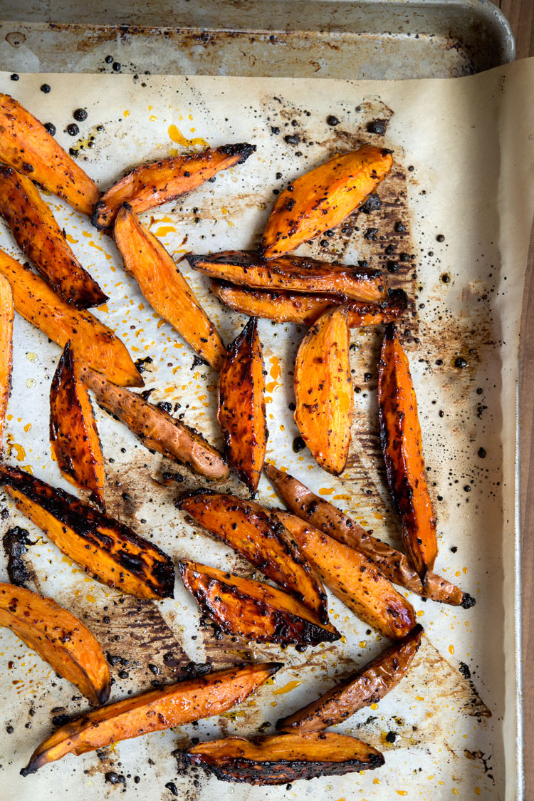 Roasted Sweet Potatoes with ChileLime Yogurt WILD GREENS & SARDINES