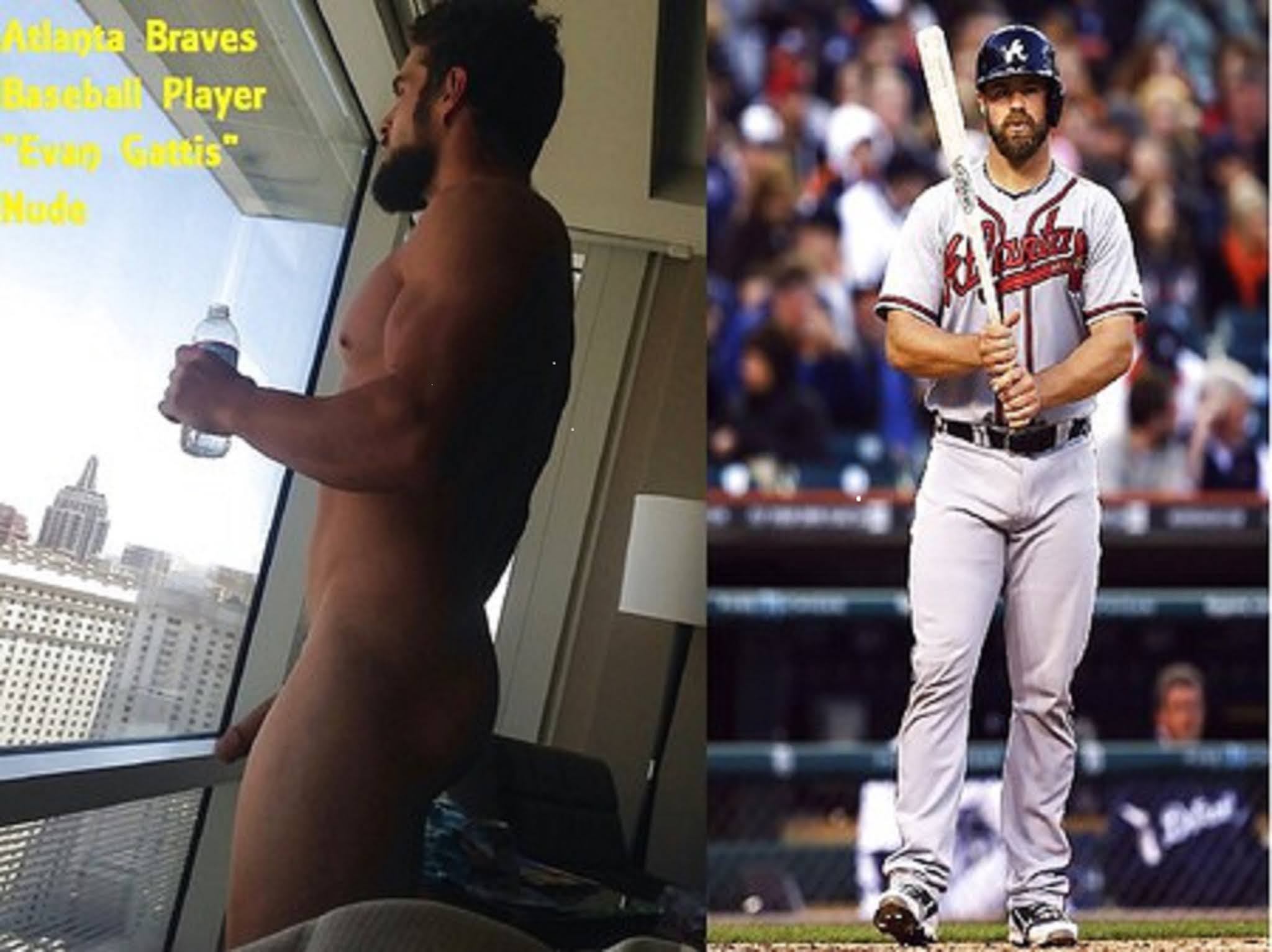 Baseball Player Evan Gattis Caught Naked.