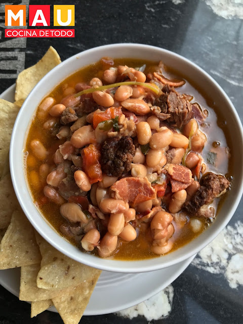 mau cocina de todo receta frijoles charros instantpot olla presion ribeye