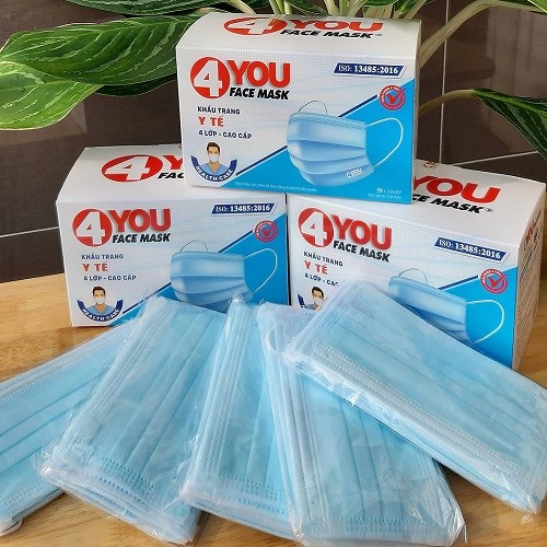 Khẩu Trang Y Tế 4 You  Face Mask 4 Lớp Hộp 50 Cái