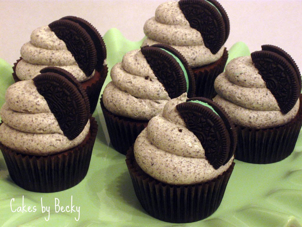 Cakes by Becky Cool Mint Oreo Cupcakes