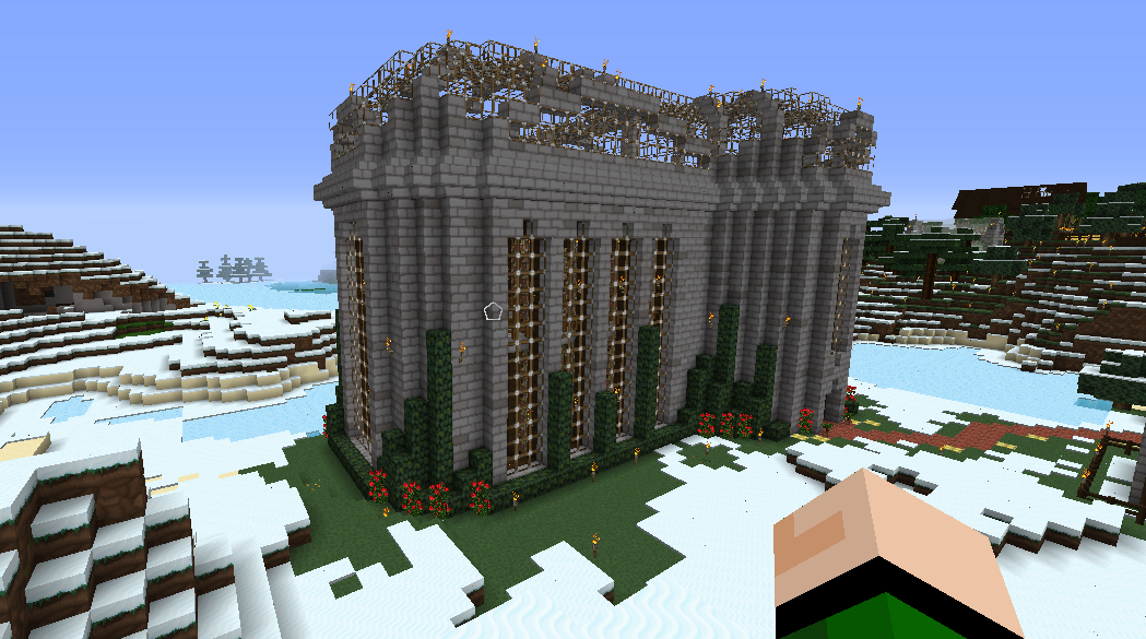 Библиотека майнкрафт постройка схема