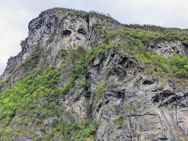 Face in the rocks on Geirangerfjord