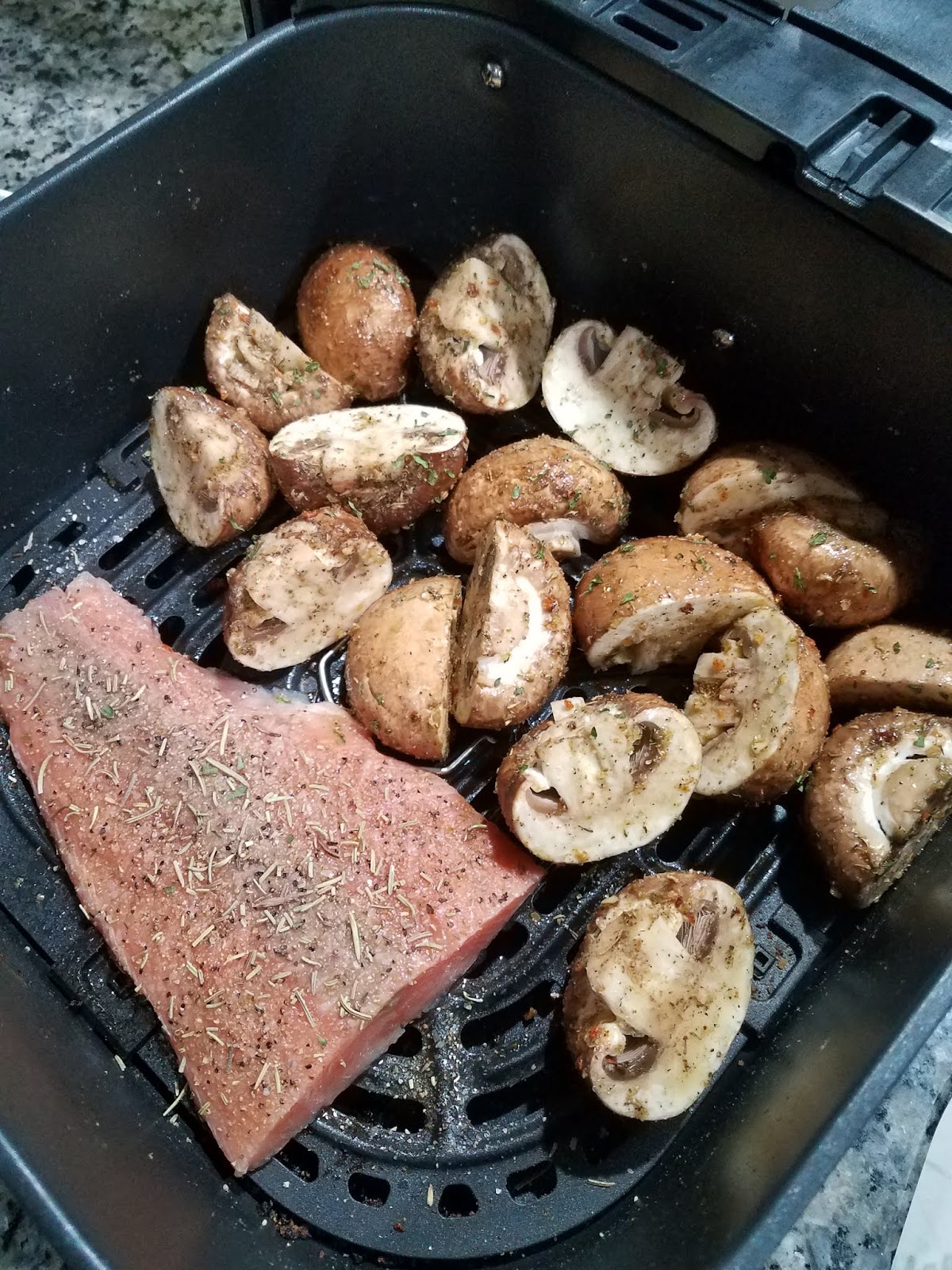 Little Corner of Mine Air Fried Baby Portabella Mushroom