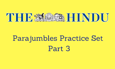 Parajumbles Practice Set From The Hindu: Part 3