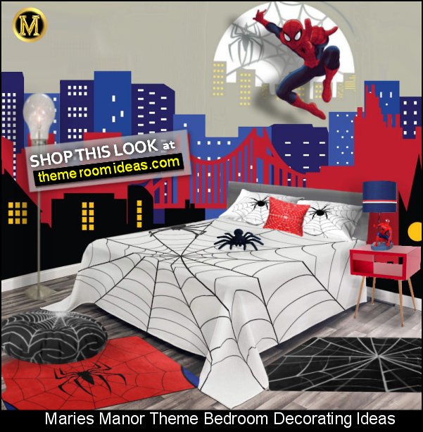 Decorating theme bedrooms Maries Manor spiderman bedroom decorating