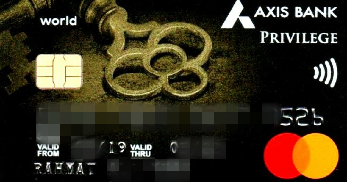 Hands on with Axis Bank Privilege Credit Card ChargePlate The