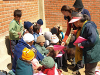 Reading and Games with Sancayani Children