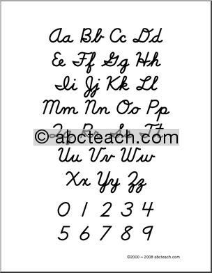Alphabet Cursive Handwriting | Hand Writing