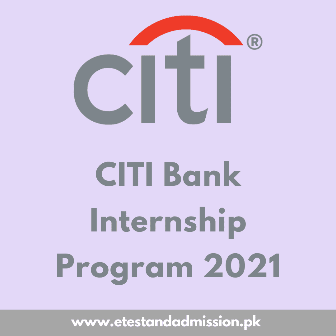 Citi Bank Internship Program 2021 Etest And Admission