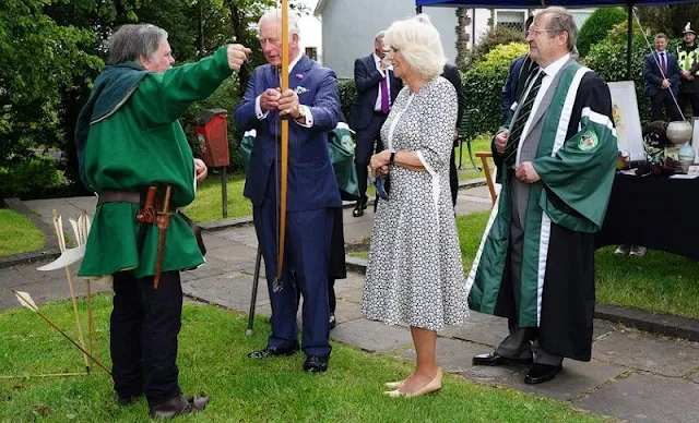 Duchess of Cornwall visited the town of Llantrisant and  newly restored building, the Llantrisant Guildhall Heritage and Visitor Centre