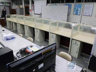 meja cubicle Knockdown  Meja partisi bongkar pasang  Furniture semarang