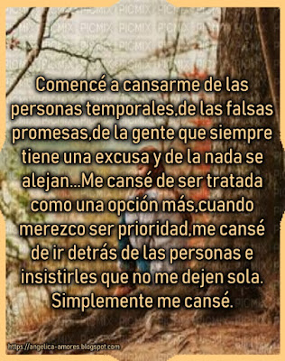 Sueños de Amor Y Magia: Simplemente me cansé.