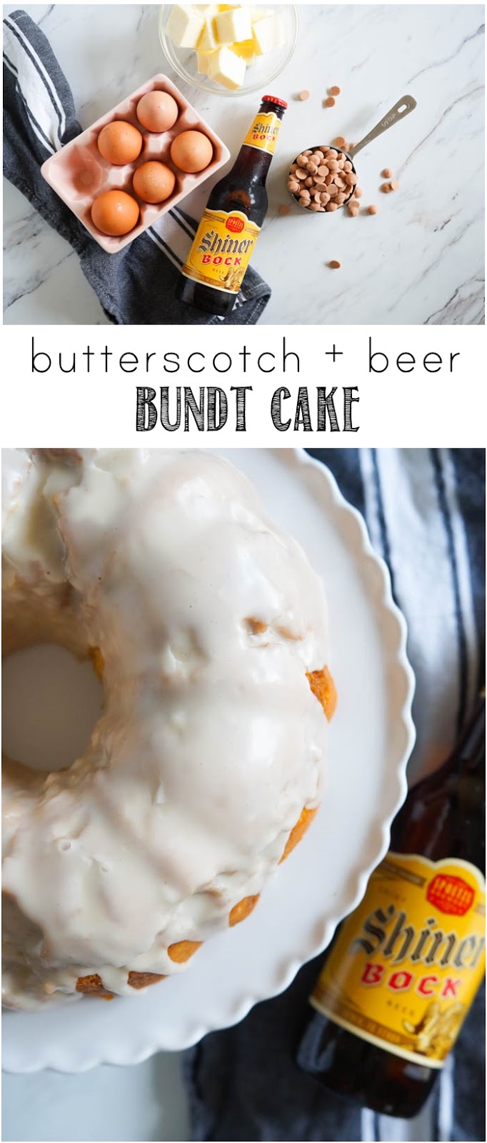 Butterscotch + Beer Bundt Cake | a great dessert for any beer-lover from bakeat350.net
