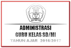 Administrasi Guru Kelas Sd/Mi Lengkap Tahun Bimbing 2016/2017