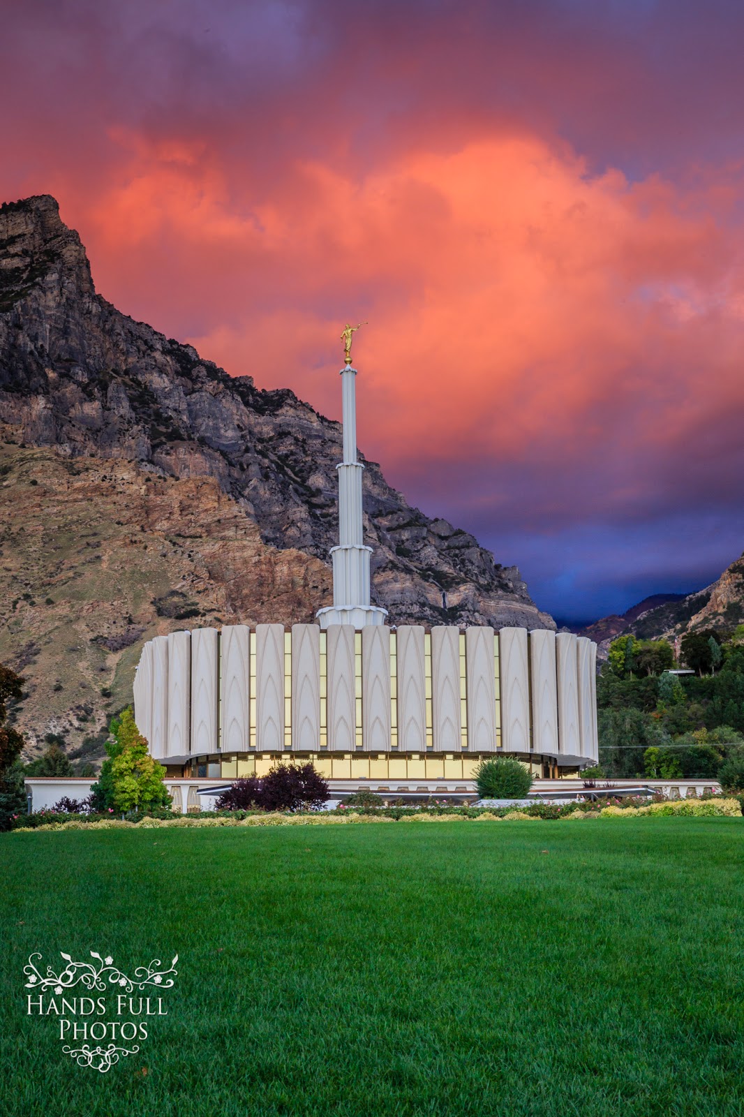 Provo Temple at Sunset