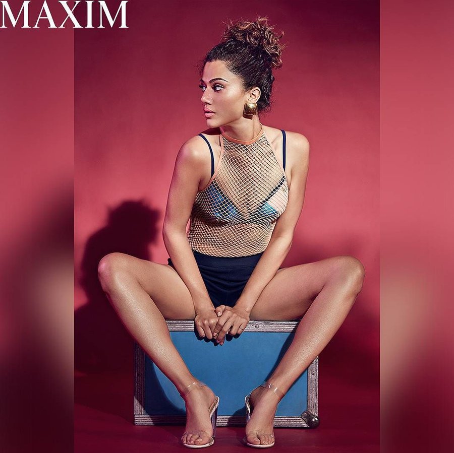 Taapsee Pannu Poses On The Cover Of Maxim Oct 2017 Indian Girls