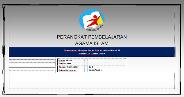 RPP PAI SD 1 Lembar Kelas 1 2 3 4 5 6 Semester 1 CONTOH SOAL