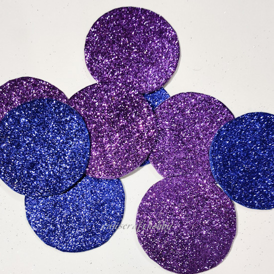 Raji's Craft Hobby DIY Glitter Paper Christmas Ornaments