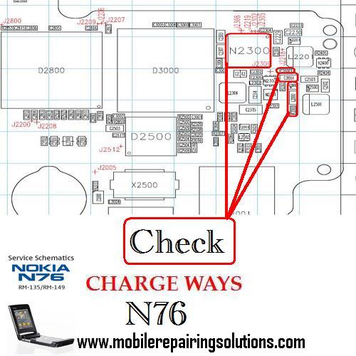 Mobile Repairing Solutions Nokia N76 Charging Ways / Charger Not