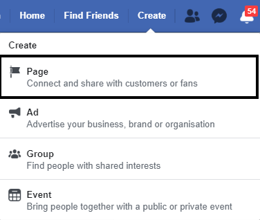 How to create a Facebook page?