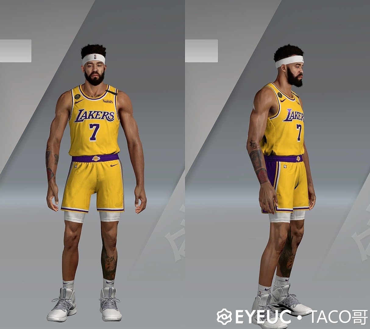 JaVale McGee Face, Hair and Body Model Dual Version By