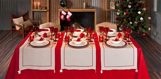 decoración mesas navideñas