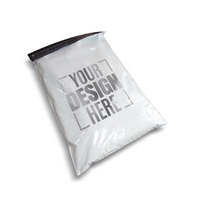 6 X 7 Silver Ink Screen Printed Mailing Bags