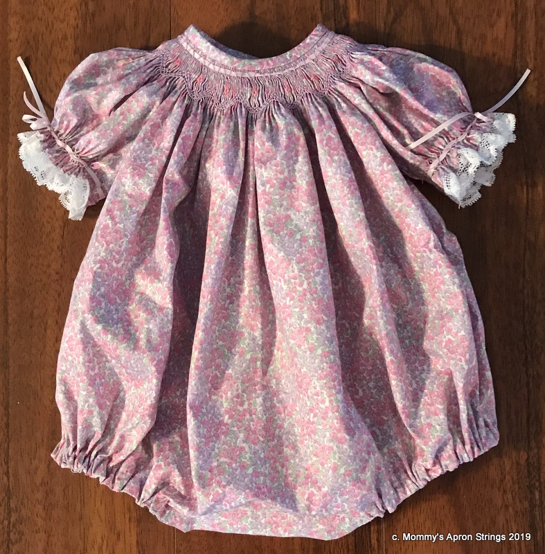 newborn smocked bubble
