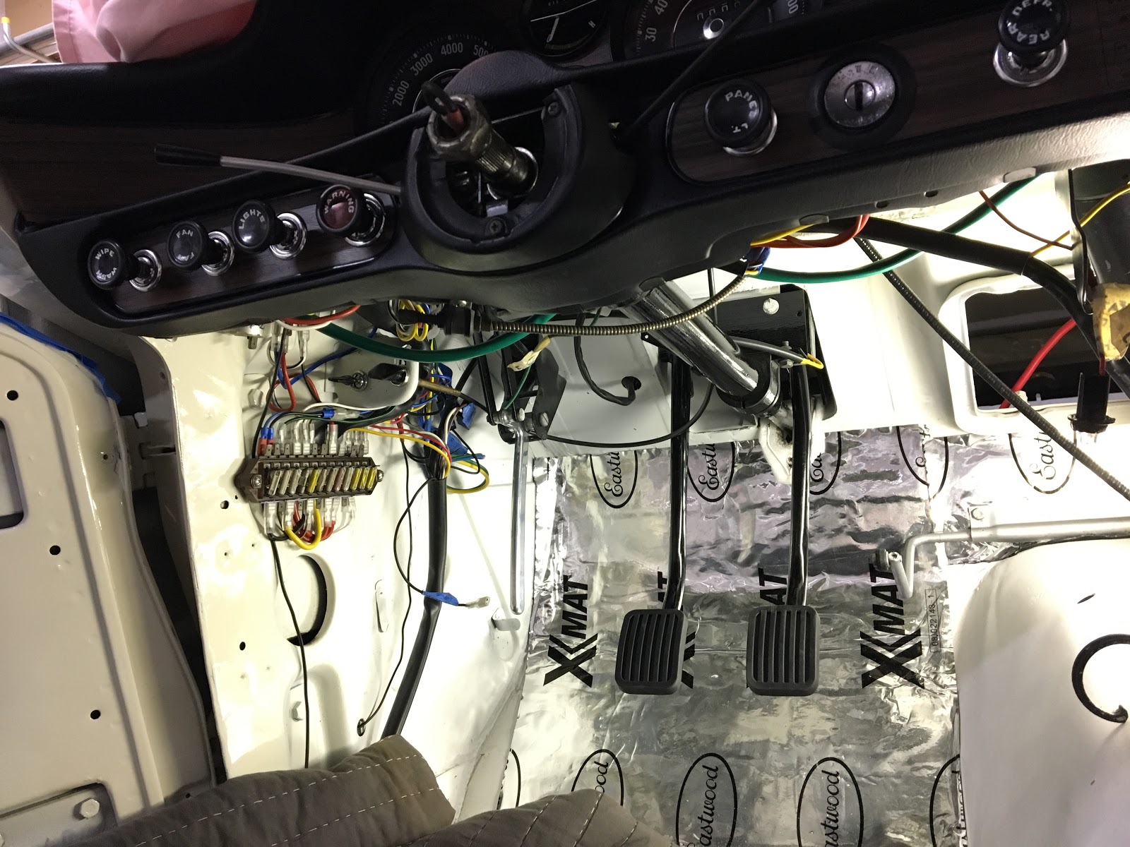 1970 Volvo P1800E Restoration P1800 Pedals, Steering column etc