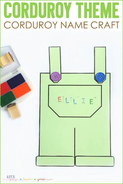Corduroy Math and Literacy Activities for Preschool | Lets Play.Learn.Grow