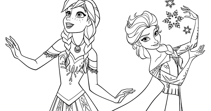 gambar mewarnai putri elsa 