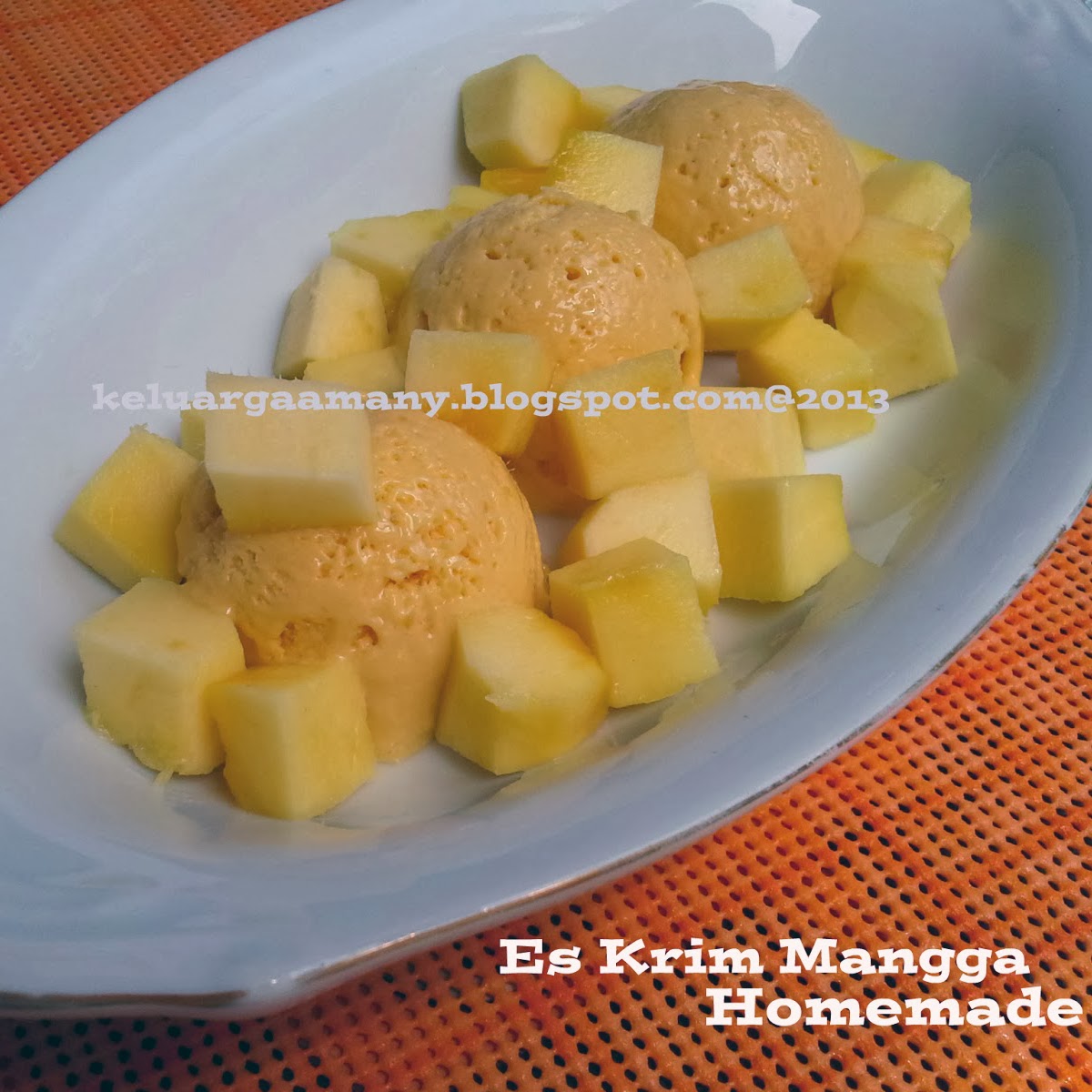Es Krim Mangga Homemade (Yuniar DAP)  Resep Masakan 