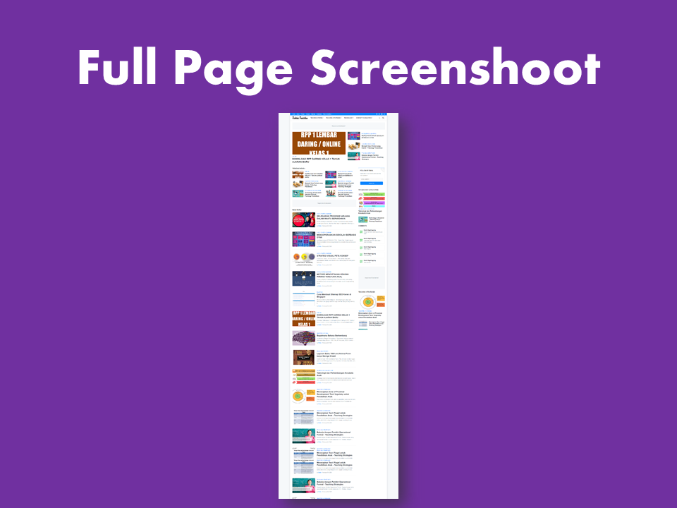 Cara Full Page Screenshoot Menggunakan GoFullPage di Google Chrome