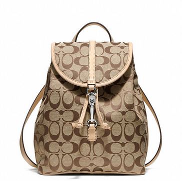 Branded And Beautiful: Coach Classic Small Backpack In Signature Fabric ...