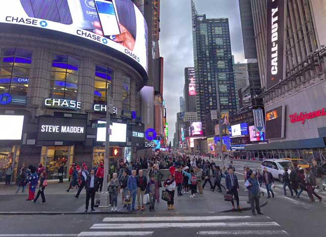 Nedick's location in Times Square, NYC, randommusings.filminspector.com