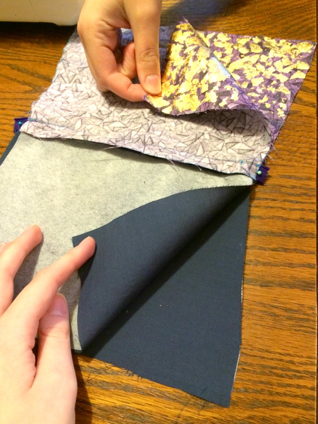 All Paths Lead to Wonderland DIY Gold Textured Makeup Bag