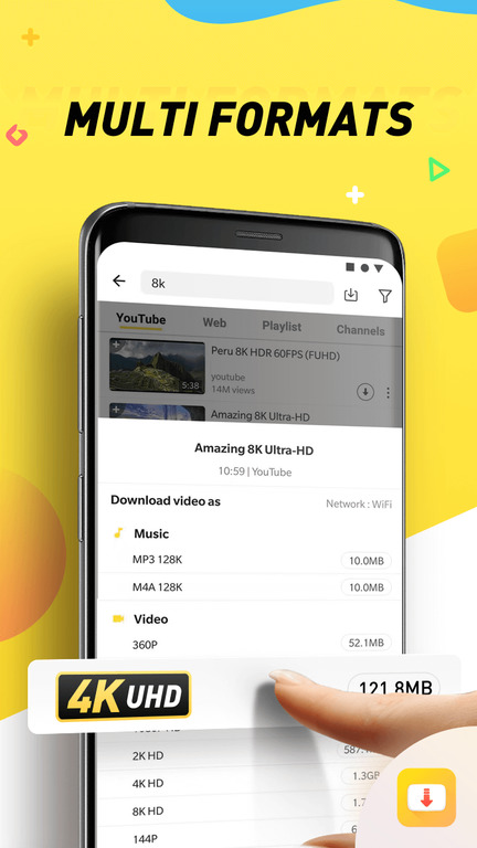 Download Videos in different format