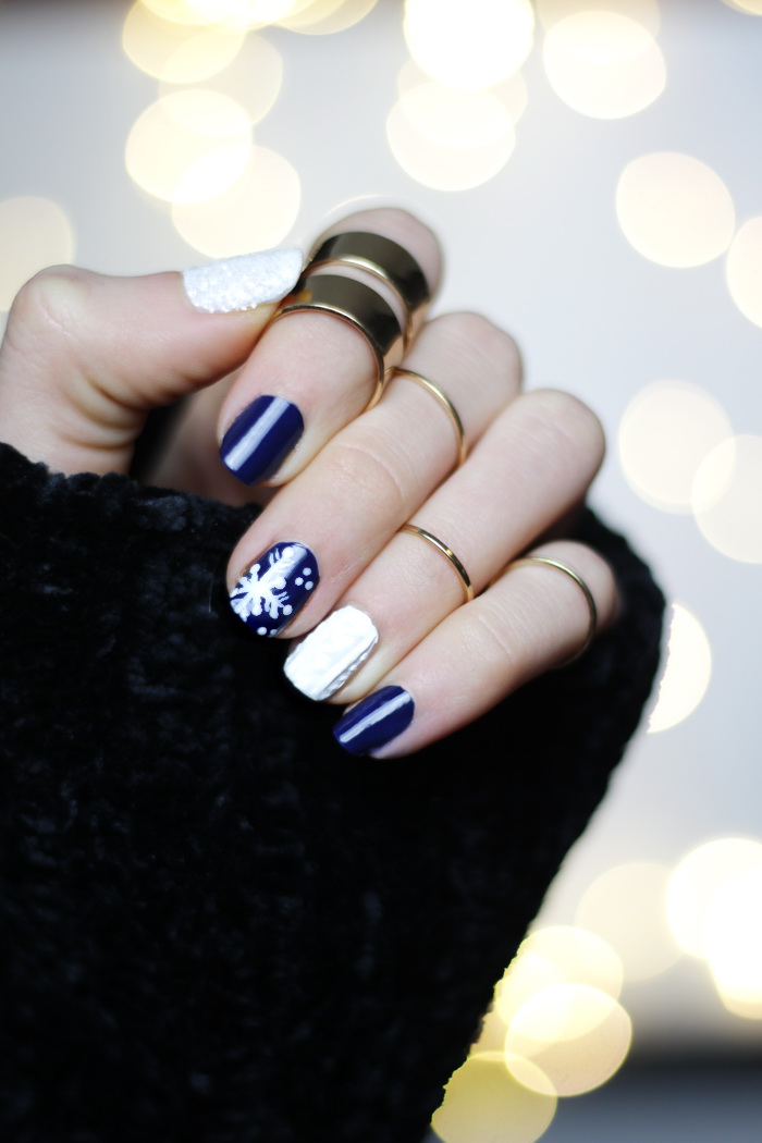 Susses Winter Nageldesign Fur Kurze Nagel