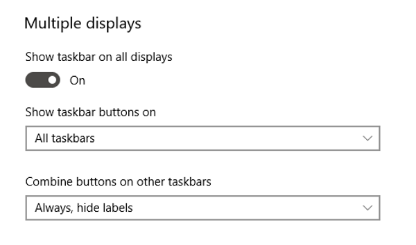 Configurar monitores duales en Windows 10