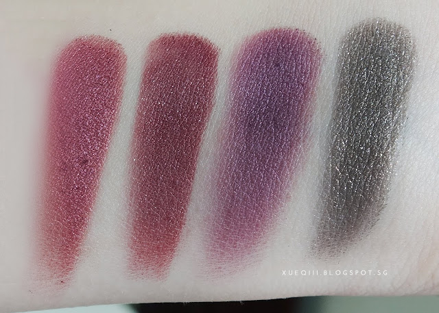 Colourpop Super Shock Shadows Review and Swatches Drift, Porter, Hustle, Midnight