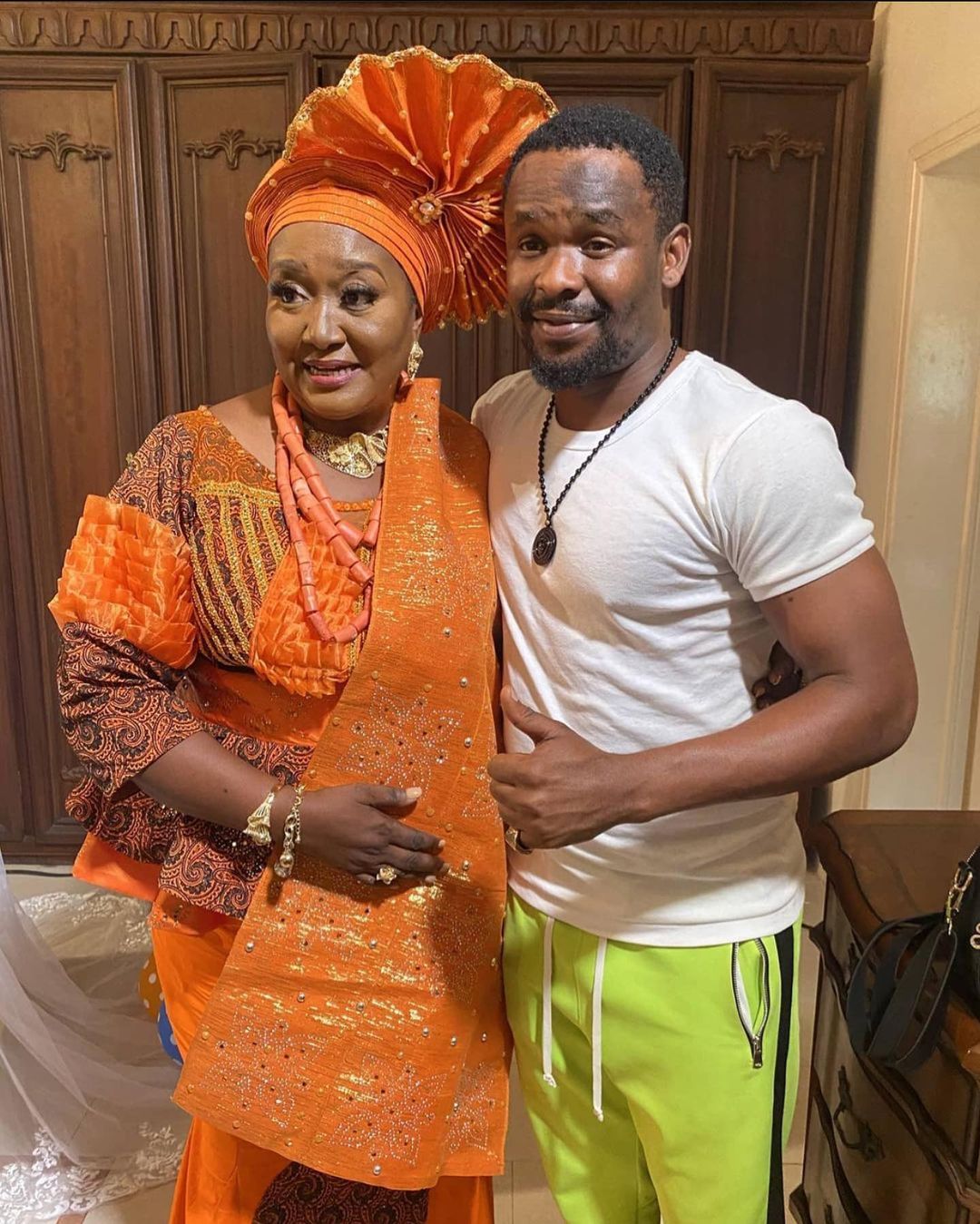 Pictures of Zubby Michael and Ebele Okaro, his screen mom