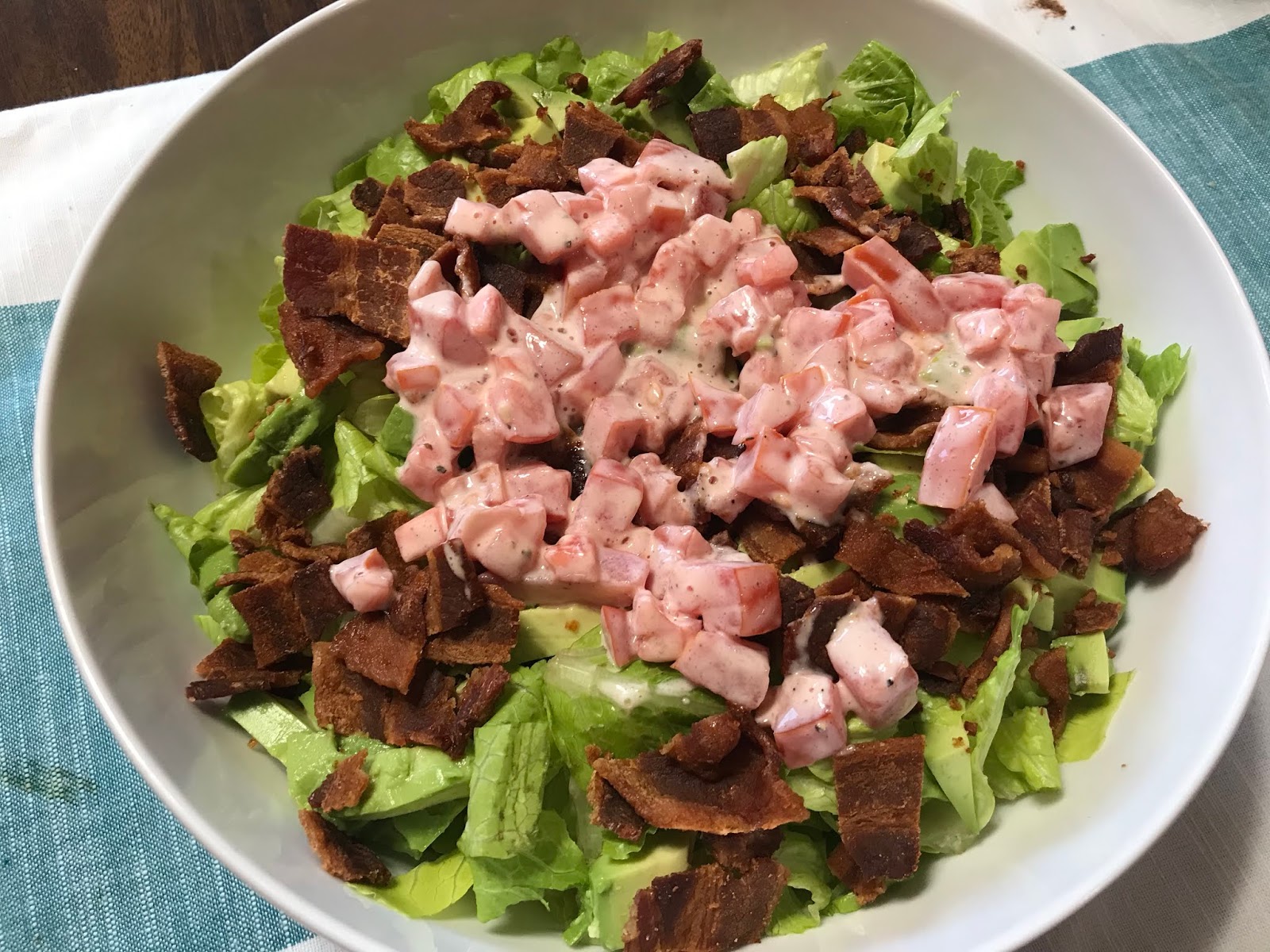 Yackels Yummies Blt Salad With Avocado