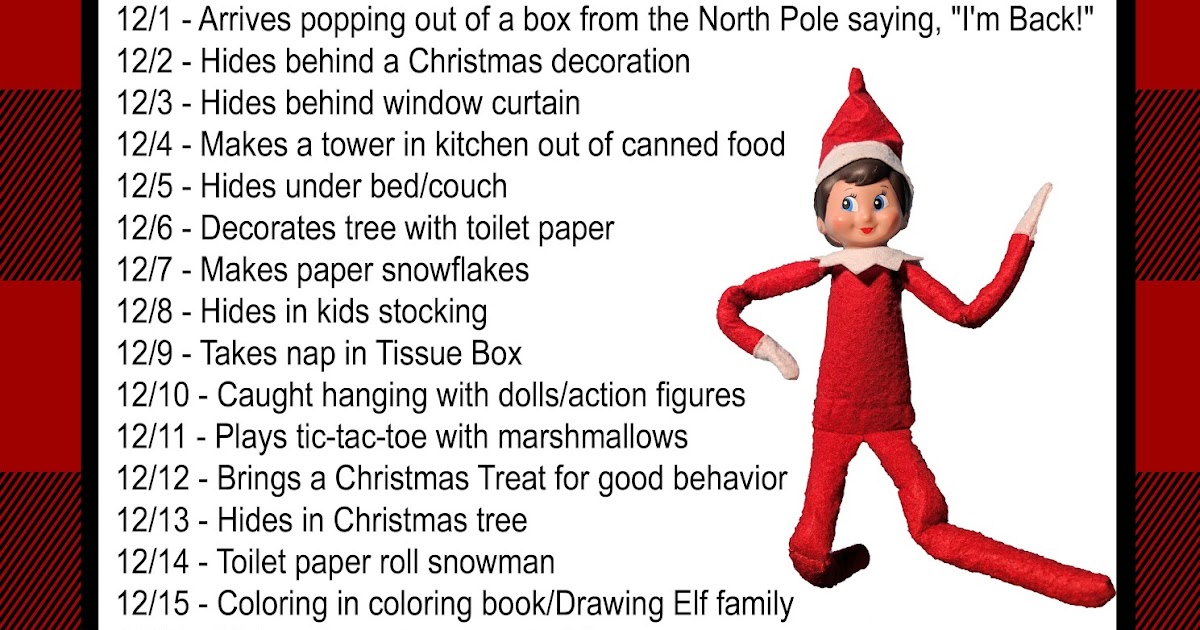 Elf on the Shelf Daily Prank Guide