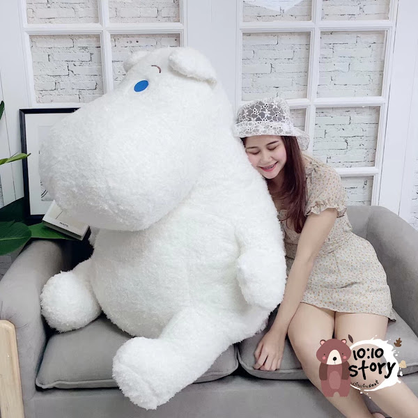 🦛💜 ตุ๊กตัวมูมิน จัมโบ้ใหญ่มาก ตุ๊กตาตัวใหญ่ ขนปุยนุ่มนิ่ม 🔖💯 ขนาด 1 เมตร 🔥⚡ พร้อมบริการเก็บปลายทาง☃❄