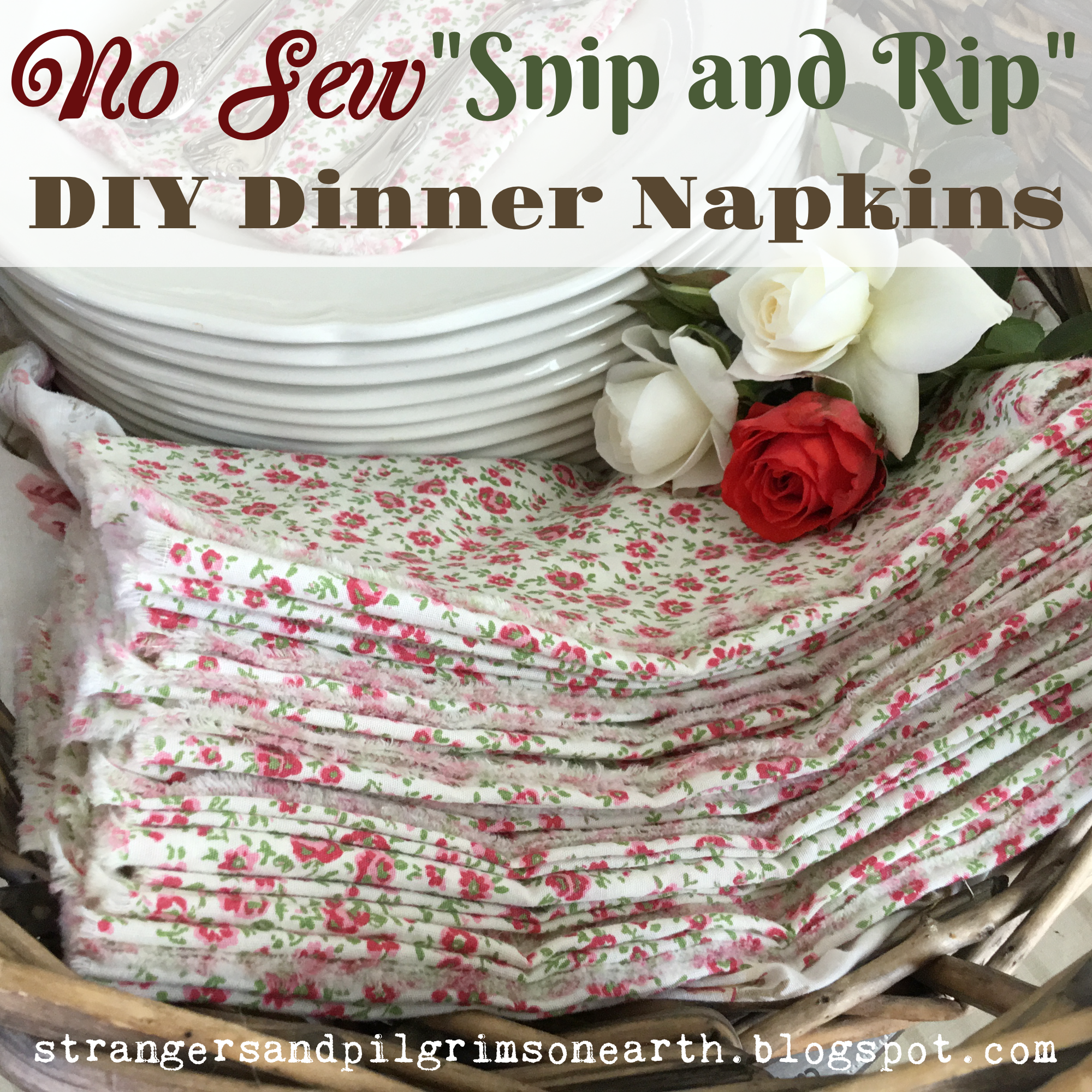 DIY Cloth Dinner Napkins - On Sutton Place