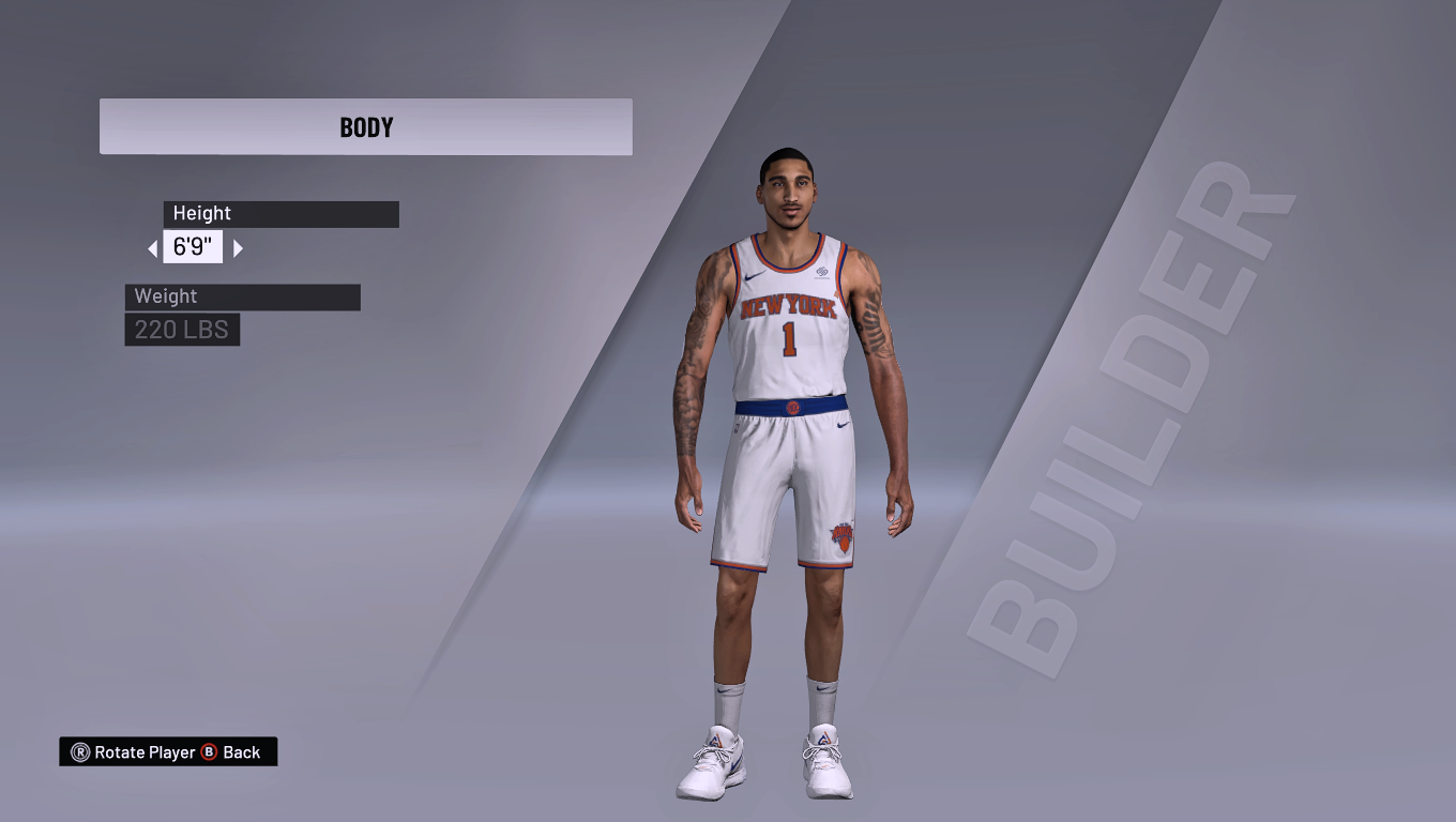 Obi Toppin Cyberface and BodyModel V2 With Tattoos by Sirius lzy [FOR 2K21]