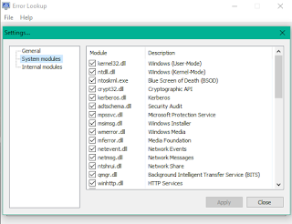 Error Lookup Portable